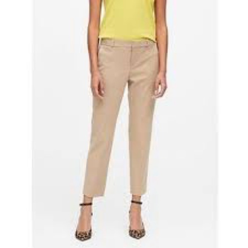 Banana Republic Camel Wool Cropped Pants